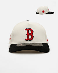 Pro Standard Boston Red Sox 'Signature Suede' Pro Pinch Strapback Off White/Black