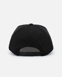 New Era San Diego Padres 'Corduroy Roses' Pre-Curved Golfer Snapback Black Corduroy/White