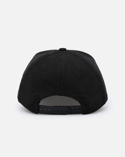 New Era San Diego Padres 'Corduroy Roses' Pre-Curved Golfer Snapback Black Corduroy/White