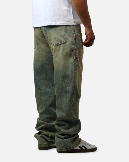 MNML Ultra Baggy Mojave Denim Jeans Vintage Blue