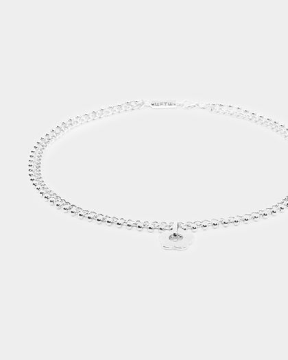 Wild For The Weekend Flower Necklace Silver