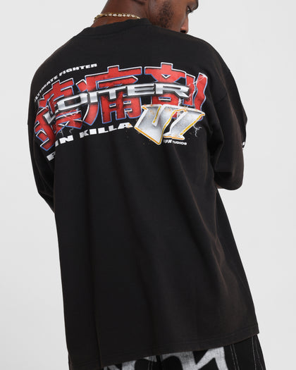 Loiter Fighter Vintage T-Shirt Vintage Black
