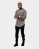 Saint Morta Icon Waffle Long Sleeve T-Shirt Grey/Black