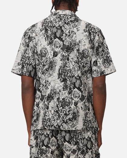 XXIII Denim Jacquard Button Up Shirt Black Denim