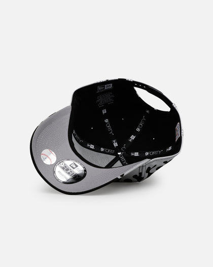 New Era Chicago Cubs 'Metallic Flames' 9FORTY A-Frame Snapback Black/Silver