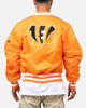 New Era X Alpha Series X NFL Cincinnati Bengals MA-1 Bomber Jacket Orange/Black