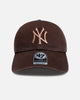 47 Brand New York Yankees "Mocha" Clean Up Strapback Brown