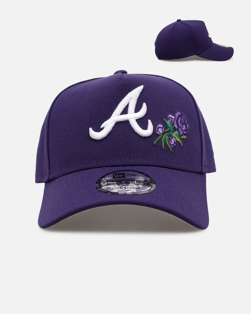 New Era Atlanta Braves 'Purple Rose' 9FORTY A-Frame Snapback Purple