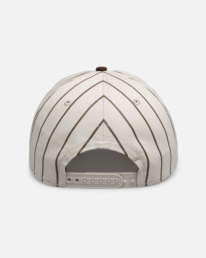 New Era Chicago White Sox 'Washed Stone Walnut' 19TWENTY Snapback Brown Pinstripe