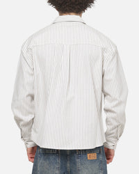 Carre Grime League Oxford Long Sleeve Shirt Ecru