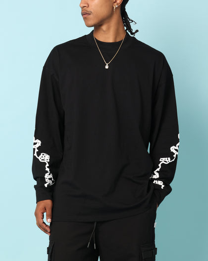 Carré Rosebowl Oversized Long Sleeve T-Shirt Black