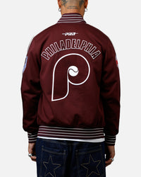 Pro Standard Philadelphia Phillies Double Knit Jacket Burgundy