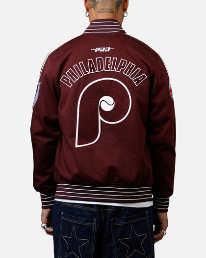 Pro Standard Philadelphia Phillies Double Knit Jacket Burgundy