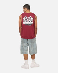Bleacher Athletic Manly Warringah Sea Eagles NRL Adult Muscle T-Shirt Maroon