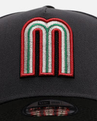 New Era Mexico National Baseball Team 'Stealth 2.0' 9FORTY A-Frame Snapback Graphite