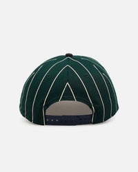 New Era Detroit Tigers 'Pinstripe' 9FORTY A-Frame Snapback Dark Green