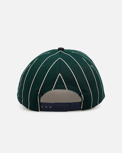 New Era Detroit Tigers 'Pinstripe' 9FORTY A-Frame Snapback Dark Green
