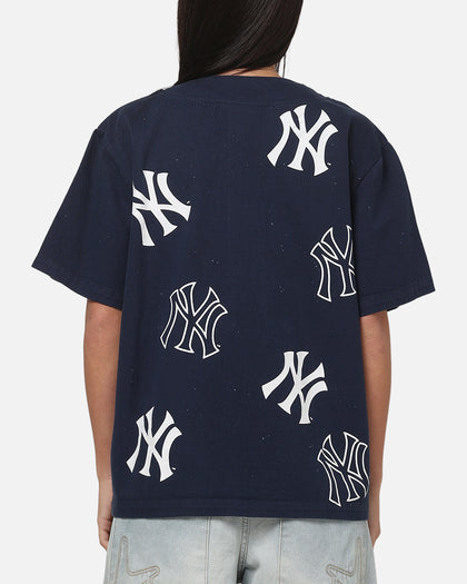 Majestic Athletic New York Yankees Splat Baseball T-Shirt Indigo