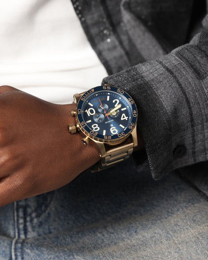Nixon 51-30 Chrono Gold/Blue
