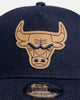 New Era Chicago Bulls 'Denim Leather Patch' 9FORTY A-Frame Snapback Denim