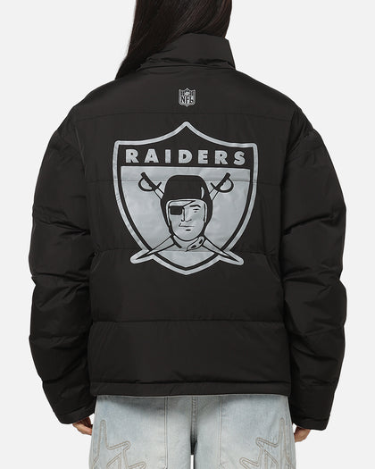 Mitchell & Ness Las Vegas Raiders Reversible Puffer Jacket Black