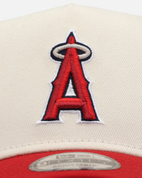 New Era Los Angeles Angels 'Team Color Visor' 9FORTY A-Frame Snapback Chrome