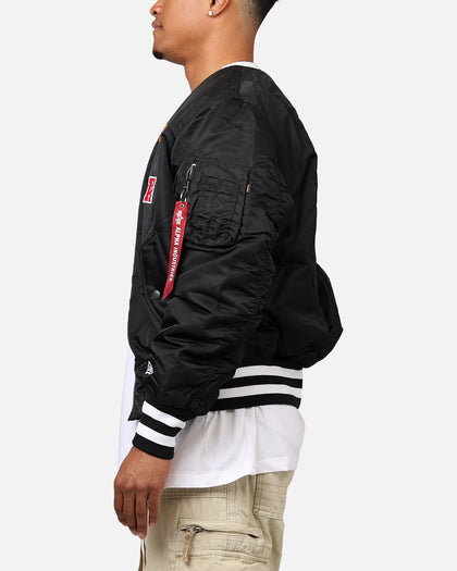New Era X Alpha Series X NFL Pittsburgh Steelers MA-1 Bomber Jacket Black