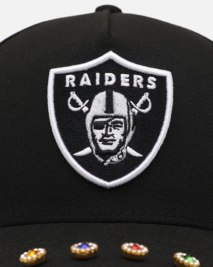 New Era Las Vegas Raiders 'Visor Embellishment' 9FORTY A-Frame Snapback Official Team Colors