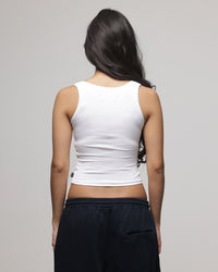 American Thrift Women's Scoop Neck Tank White