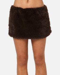 Ed Hardy Women's Bizzard Mini Skirt Brown