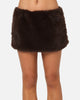 Ed Hardy Women's Bizzard Mini Skirt Brown