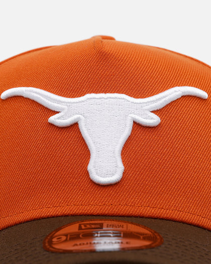 New Era Texas Longhorns 'Walnut Visor' 9FORTY A-Frame Snapback Walnut