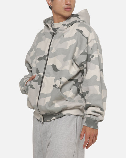 American Thrift Zip Hoodie Washed Stone Woodland