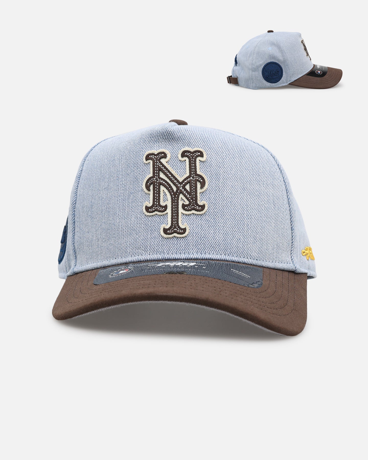 Pro Standard New York Mets 'Denim Suede' Pro Pinch Strapback Denim