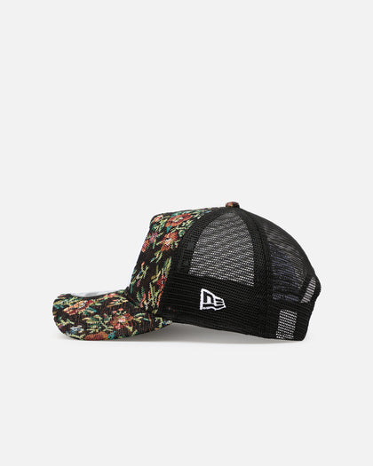 New Era Houston Astros 'Black Floral Tapestry' 9FORTY A-Frame Trucker Snapback Tapestry