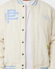 Carre Peace Varsity Jacket Off White/Blue