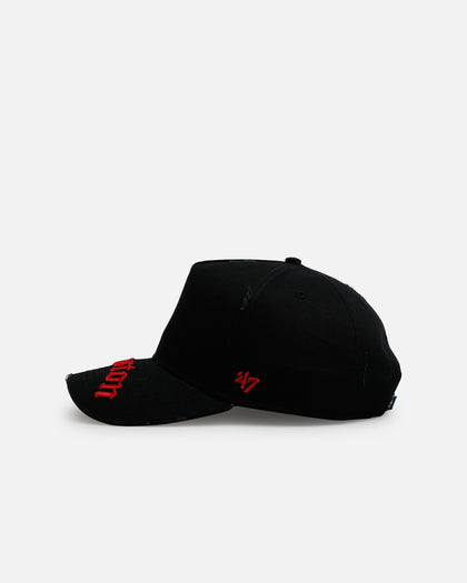 47 Brand Houston Astros 'Destruct Gothic Visor' 47 Offside Strapback Black
