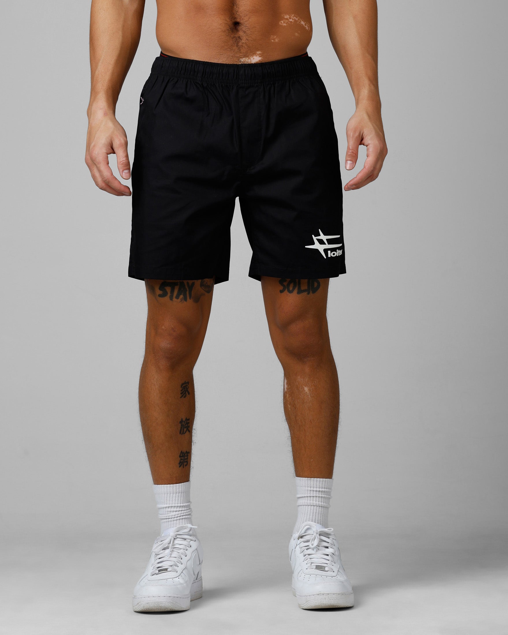 Loiter Nylon Shorts Black | Culture Kings US