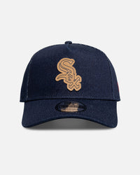 New Era Chicago White Sox 'Denim Leather Patch' 9FORTY A-Frame Snapback Denim
