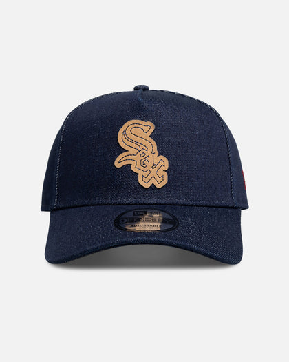 New Era Chicago White Sox 'Denim Leather Patch' 9FORTY A-Frame Snapback Denim
