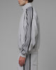 Loiter Hybrid Track Quarter Zip Grey Marle