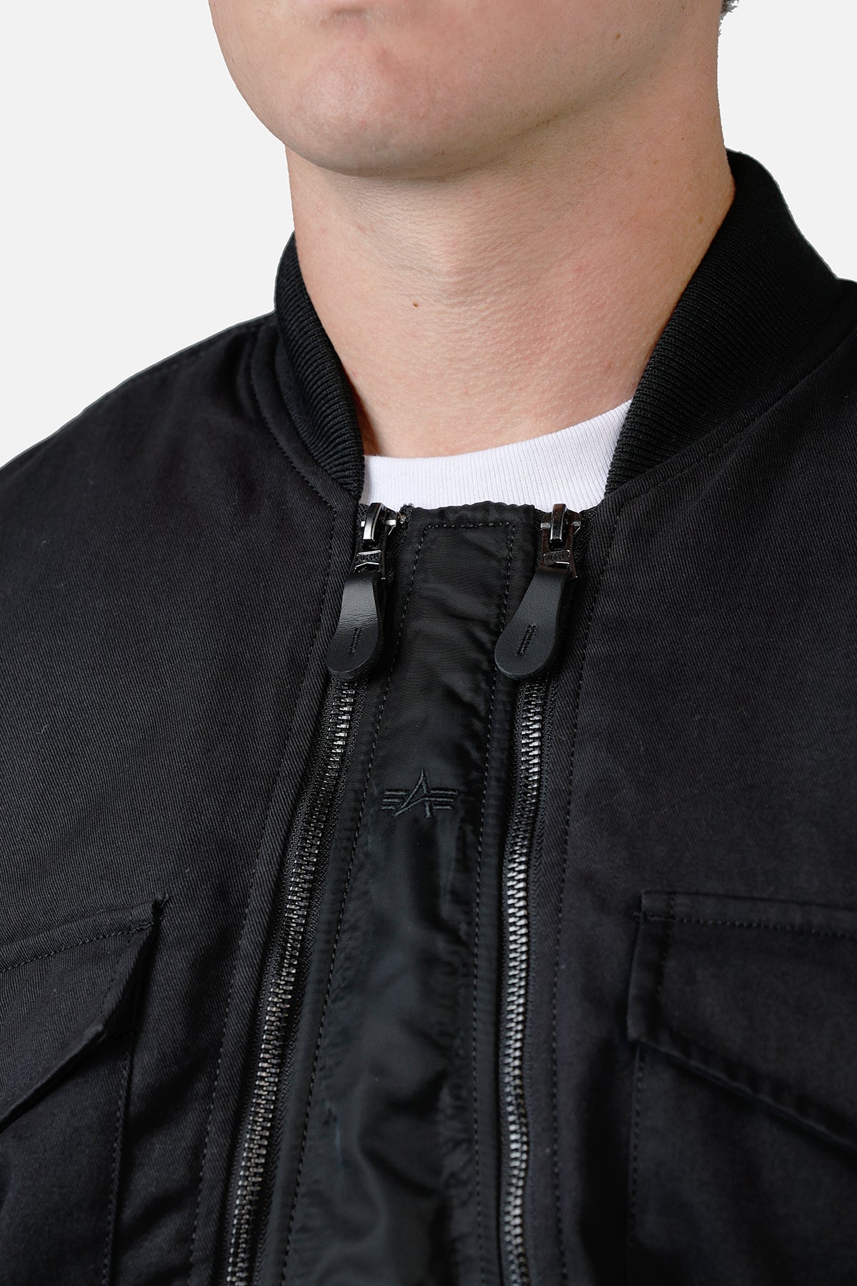 Alpha Industries MA-1 Mixed Cotton Jacket Black | Culture Kings US