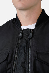 Alpha Industries MA-1 Mixed Cotton Jacket Black
