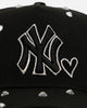 New Era New York Yankees 'Black Satin Hearts' 9FORTY A-Frame Snapback Black