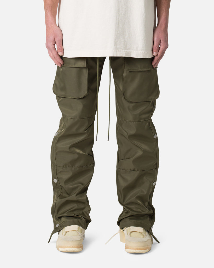 MNML Snap Front Cargo Pants Olive | Culture Kings US