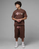 Loiter Hybrid Premium Shorts Brown