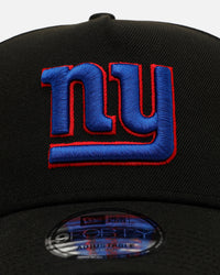 New Era New York Giants 'Black And Team Color' 9FORTY A-Frame Snapback Black/Official Team Color