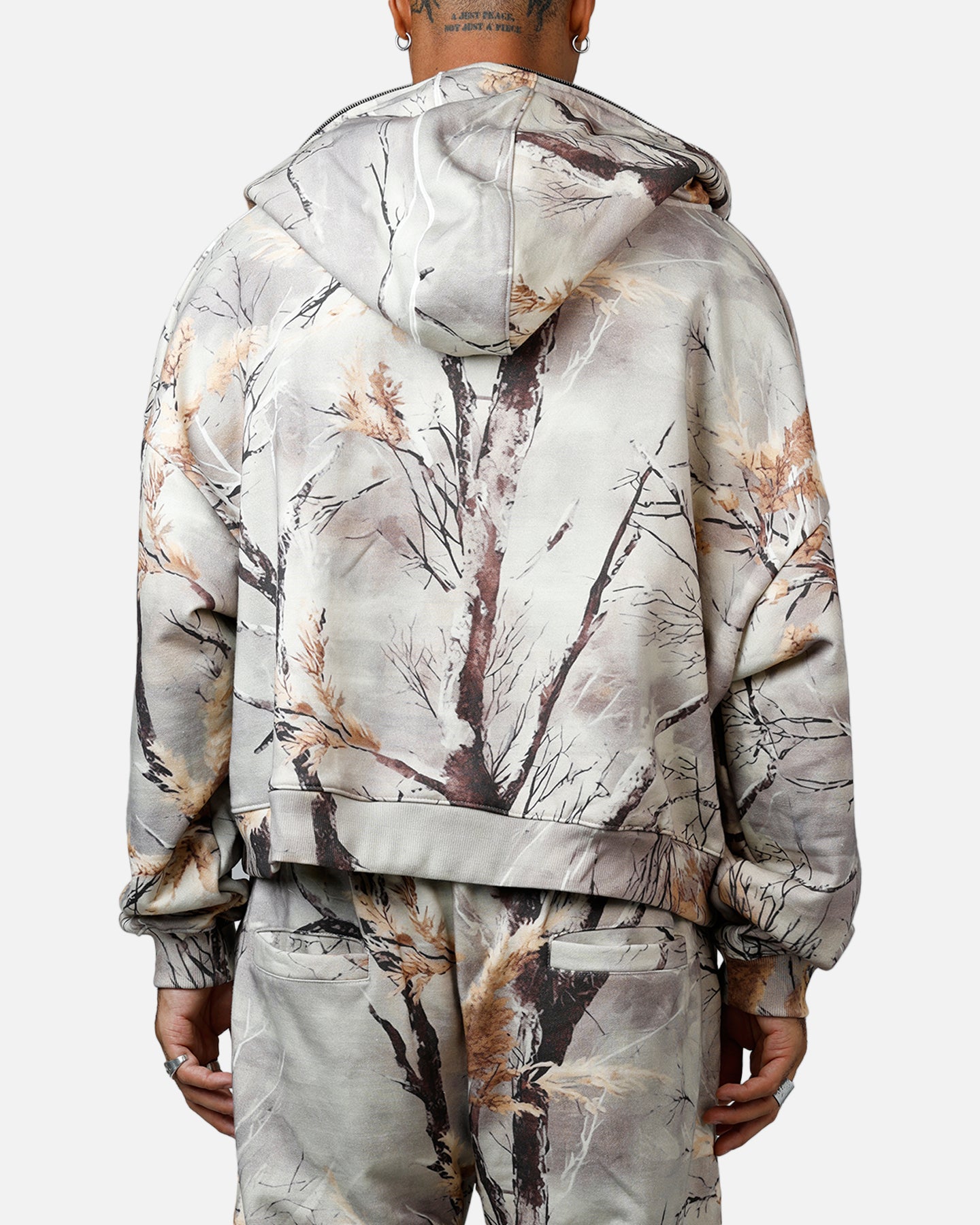 MNML Full Zip Hoodie Snow Camo | Culture Kings US