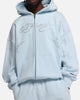 Ed Hardy Cyber Rhinestone Zip-Up Hoodie Light Blue