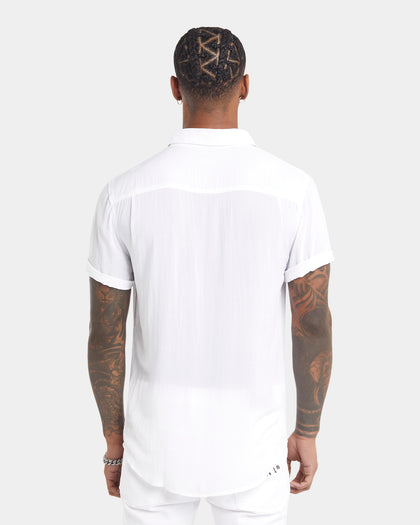 XXIII Dubrovnik Short Sleeve Button Up Shirt White
